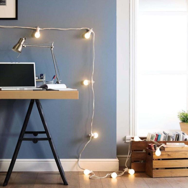 Desk deals string lights