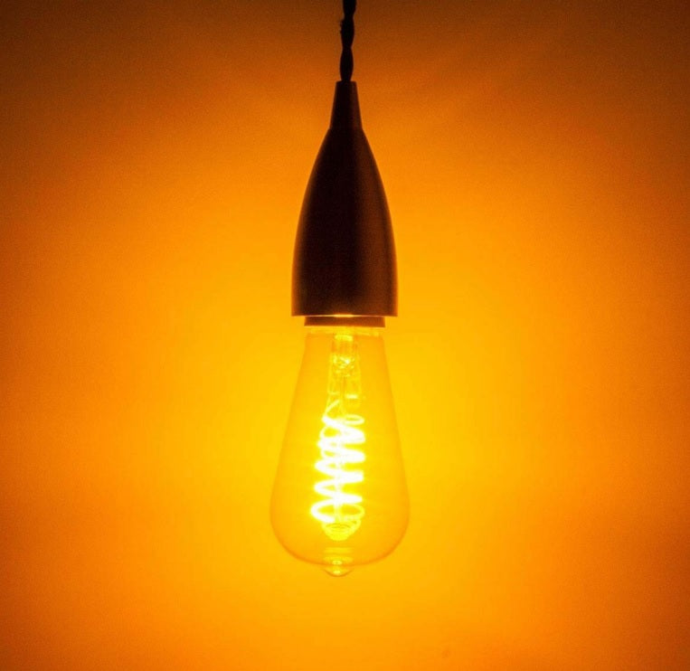 Yellow store filament bulb