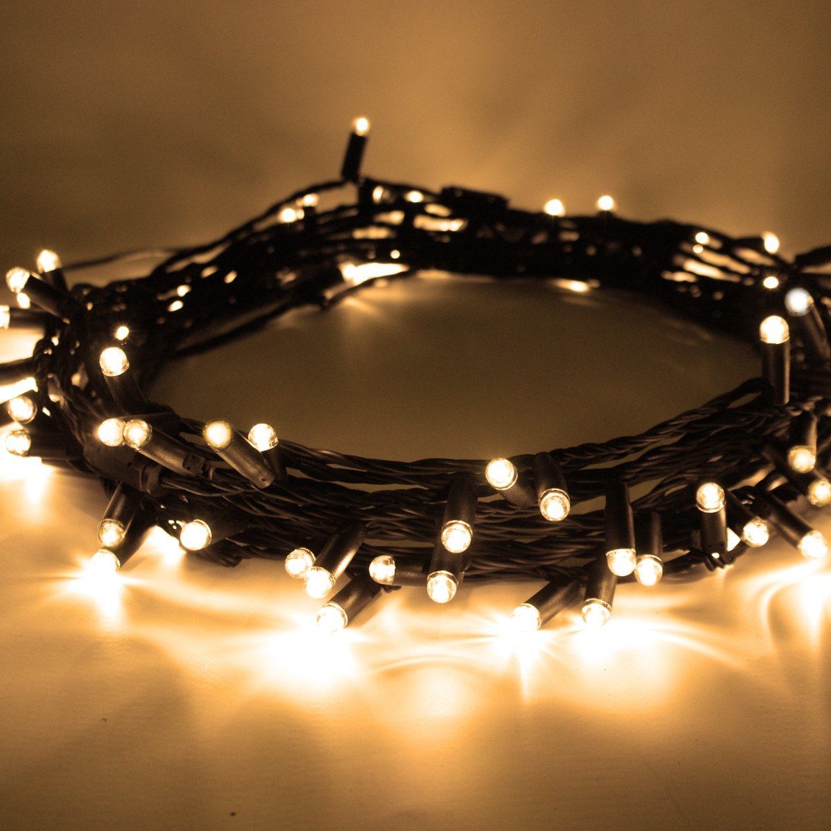 Black twinkle store lights